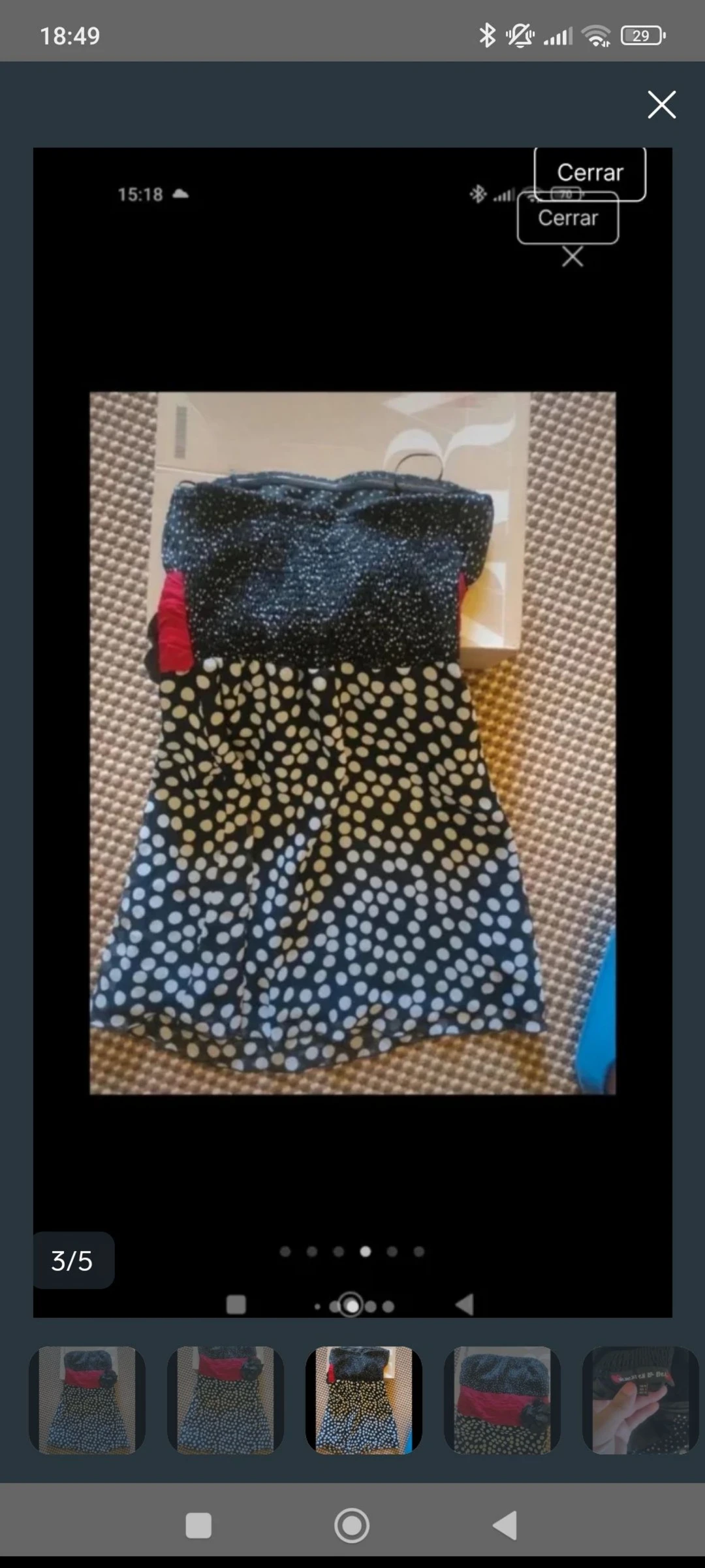 Vestido lunares. T.38(como s) – photo 3